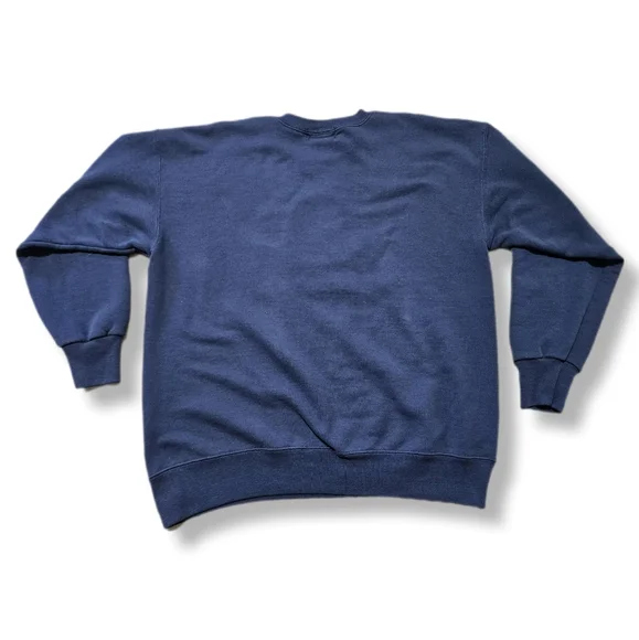 Mens L/XL Walt Disney World Retro Style Navy Blue Embroidered Logo Sweatshirt - Picture 2 of 5